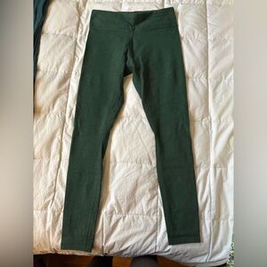 Pact Heathered Green Leggings